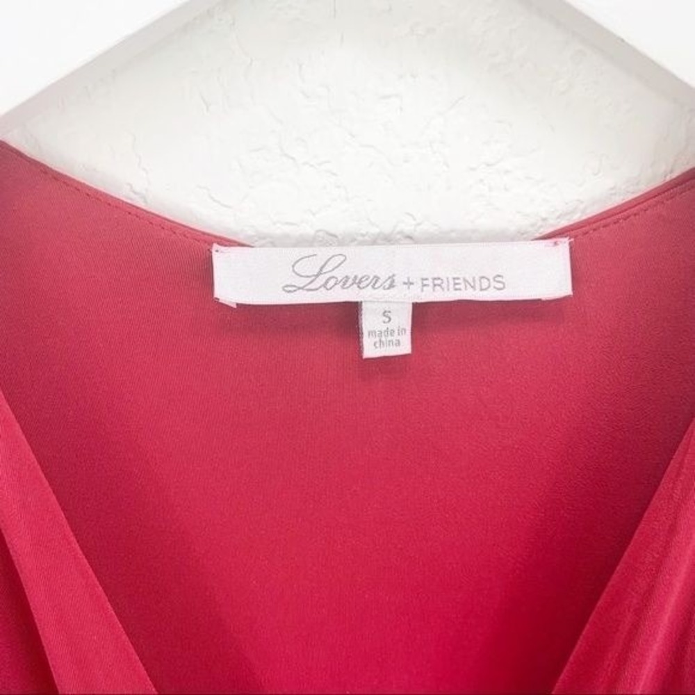 NWT NEW Lovers + Friends Maxi Dress Raspberry Pink Revolve Size Small S - Picture 2 of 4